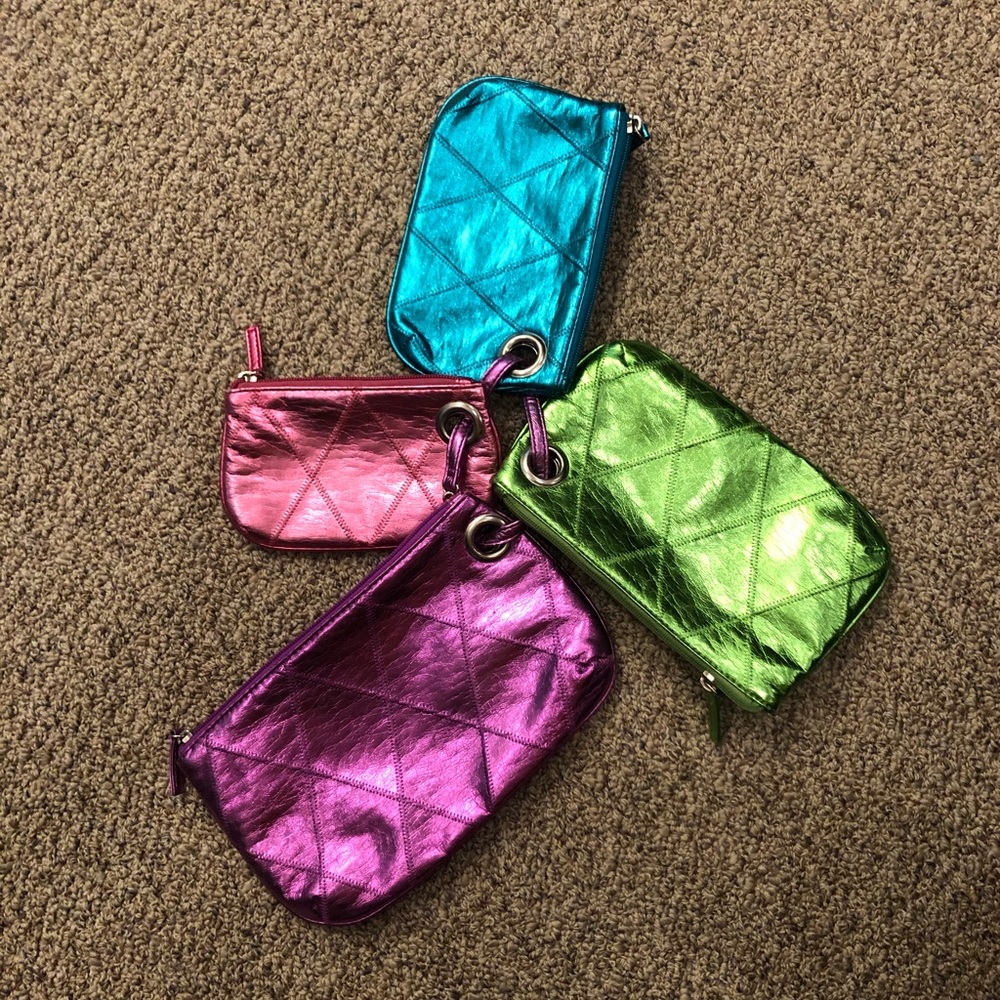 Shiny zipper bags